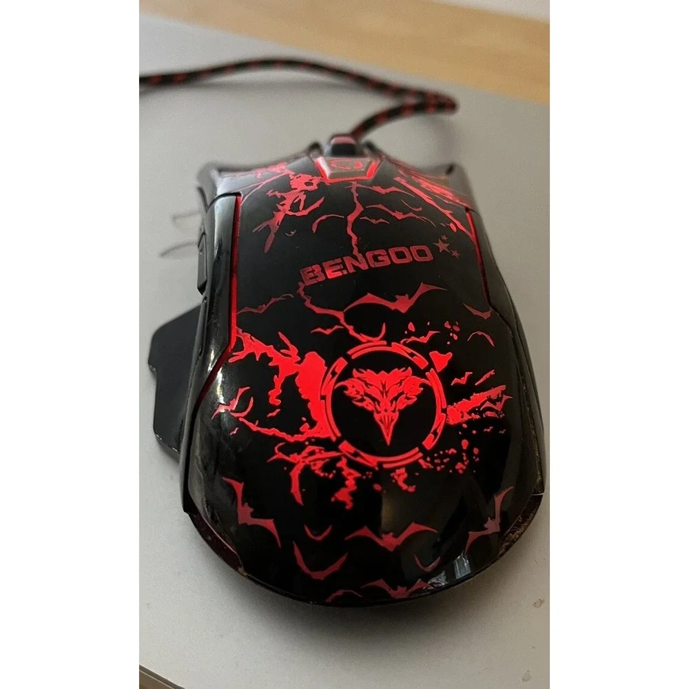 Bengoo Gaming Mouse Wired Advanced Game Chip Multicolor Light Ergonomic Design
